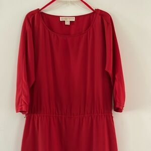 Michael Kors red dress size XS 3/4 sleeves